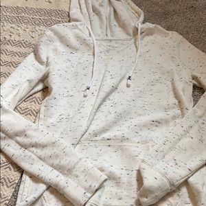 White speckled hoodie
